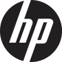 hp logo black